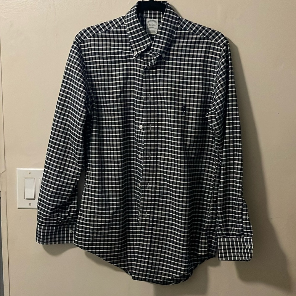 Blue and white Brooks Bothers Long sleeve shirt